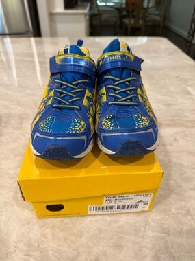TSUKIHOSHI Boys Sneakers Blue/Yellow Youth 4.5 3570-430-Y